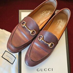 Gucci Jordaan Loafers – Dark Brown, size 36